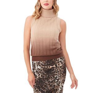 Trina Turk Womens Onassis Knit Top, Brown